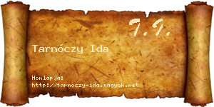 Tarnóczy Ida névjegykártya